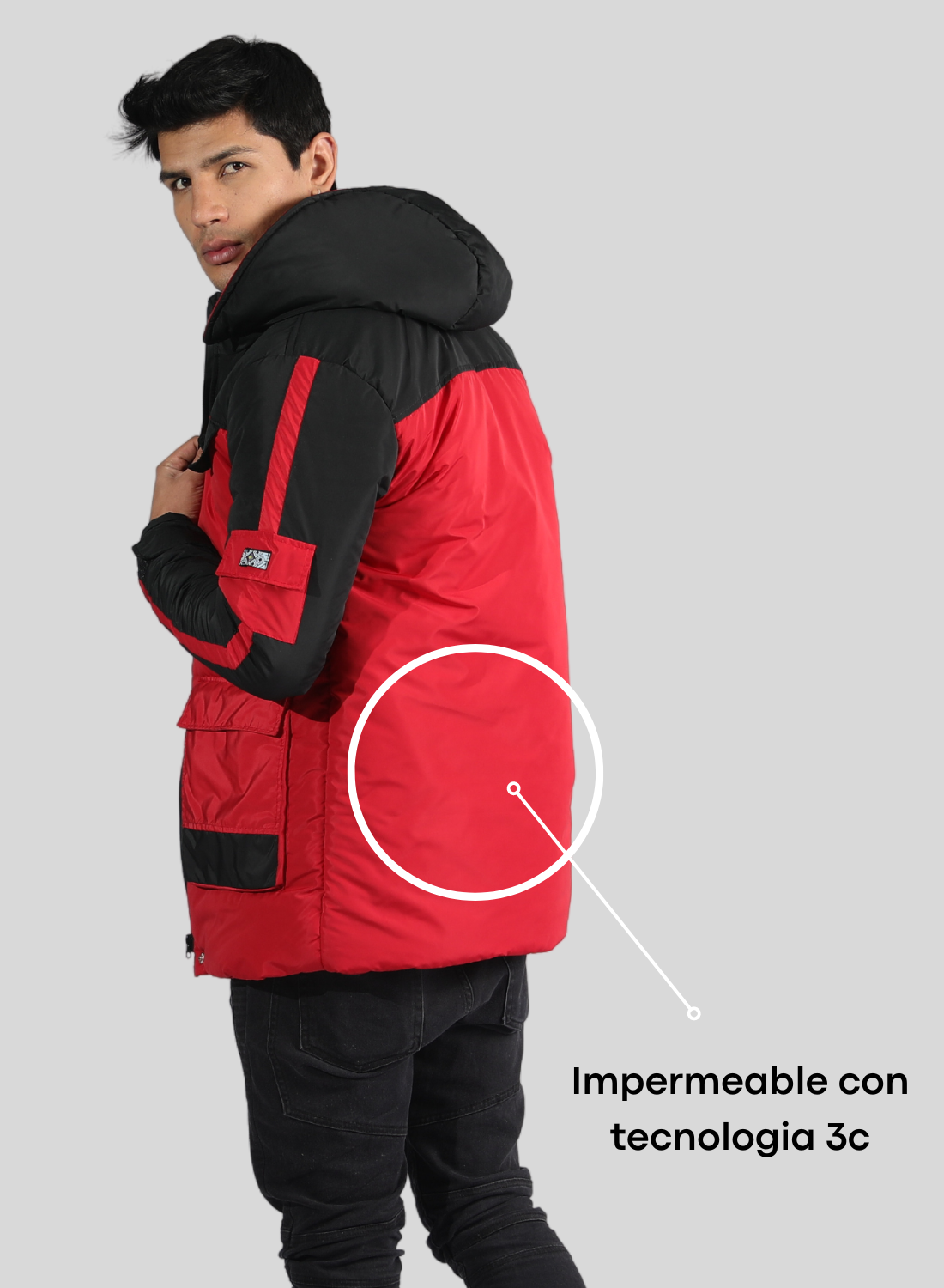 PARKA DE HOMBRE TERMICA 5 BOLSILLOS