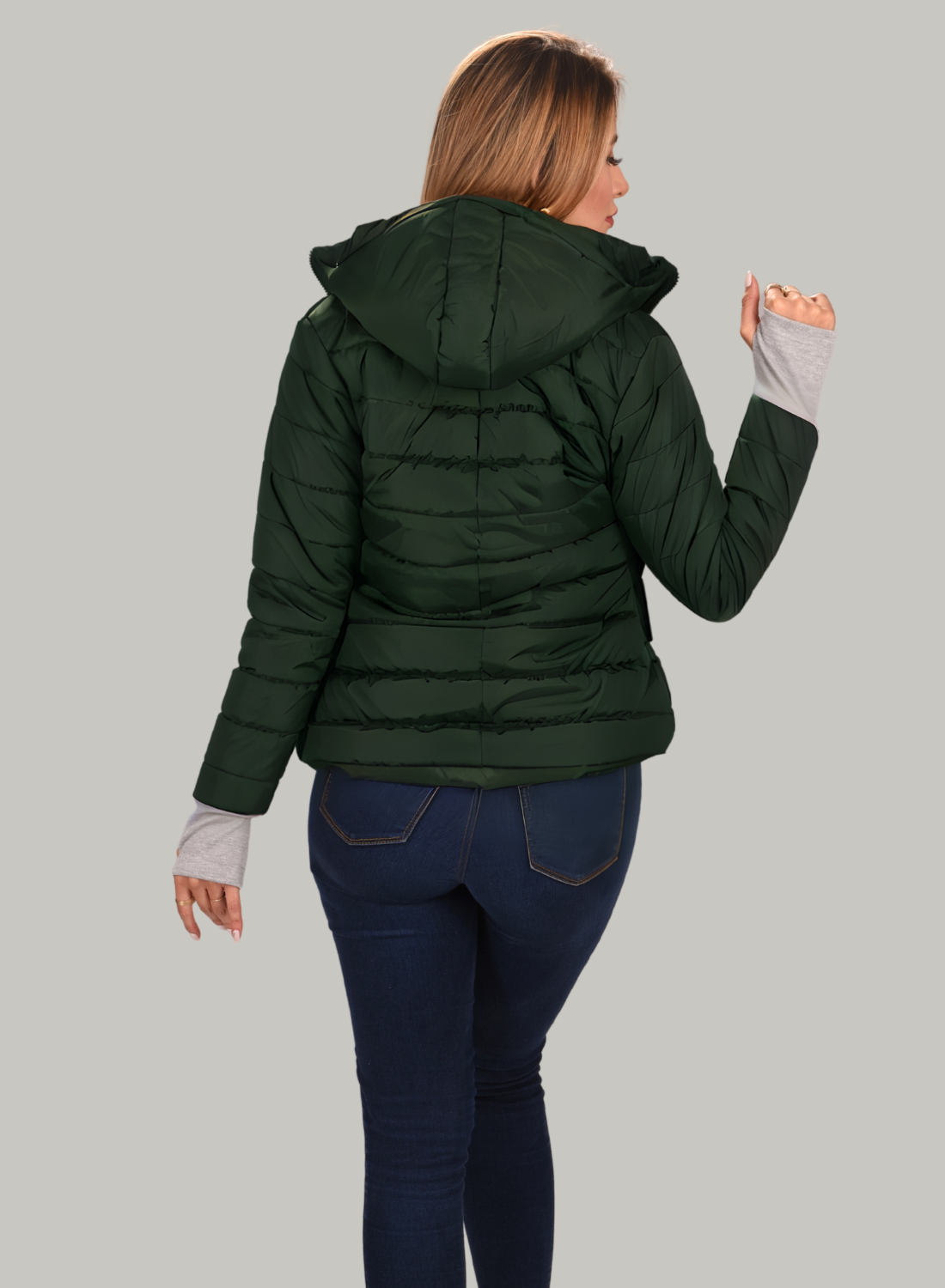 CHAQUETA CON GUANTES AJUSTABLES