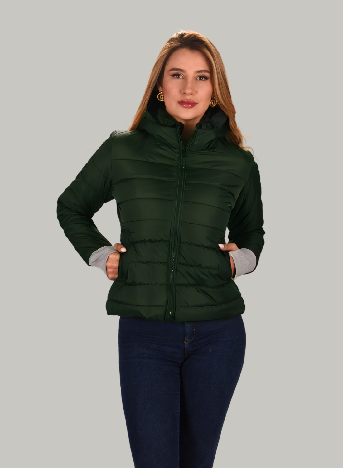 CHAQUETA CON GUANTES AJUSTABLES