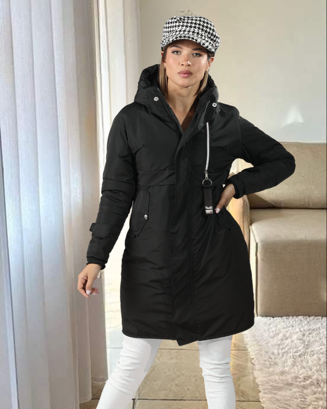 Parka Larga Reversible – Sofisticación y Confort