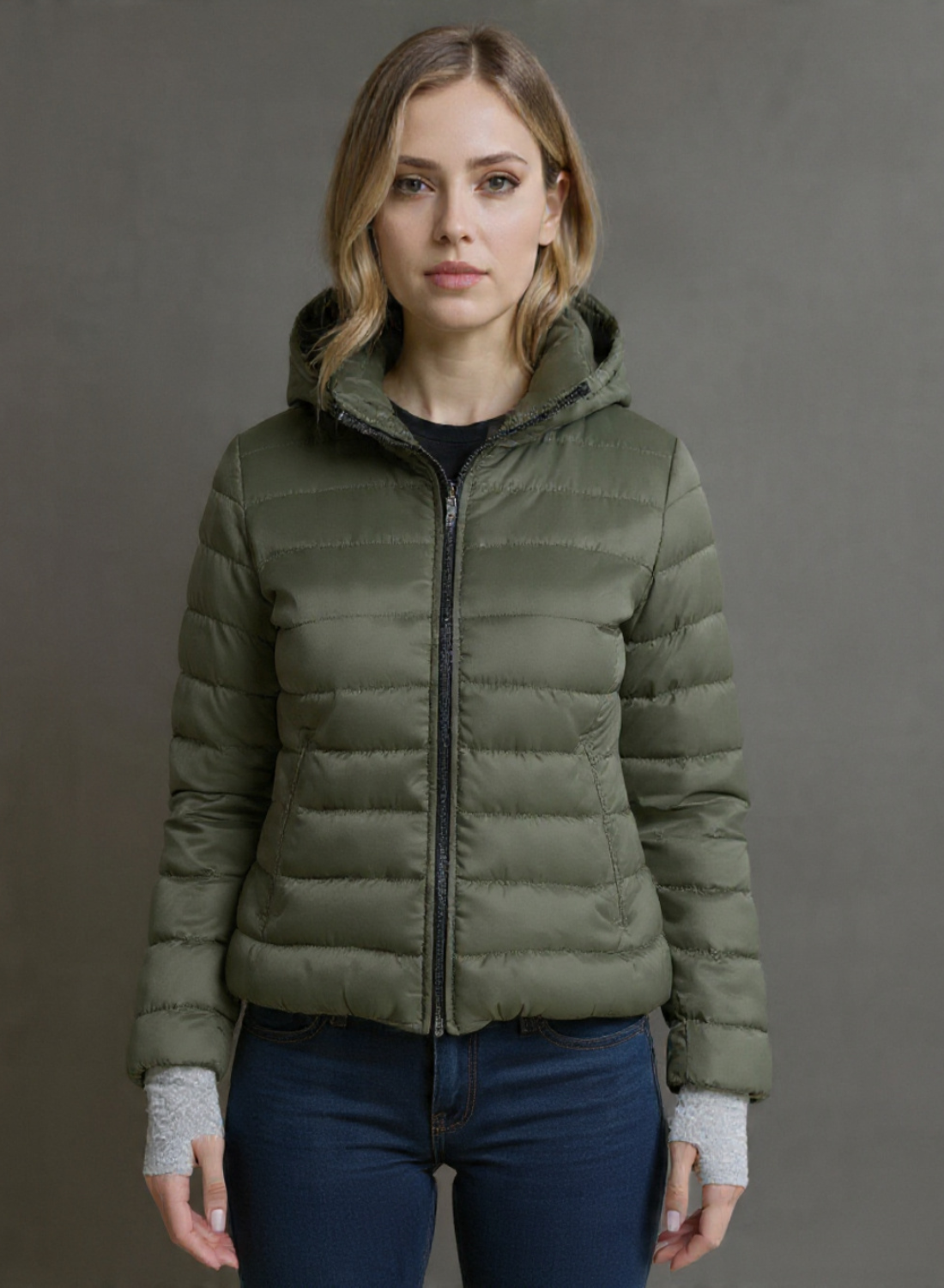 CHAQUETA CON GUANTES AJUSTABLES