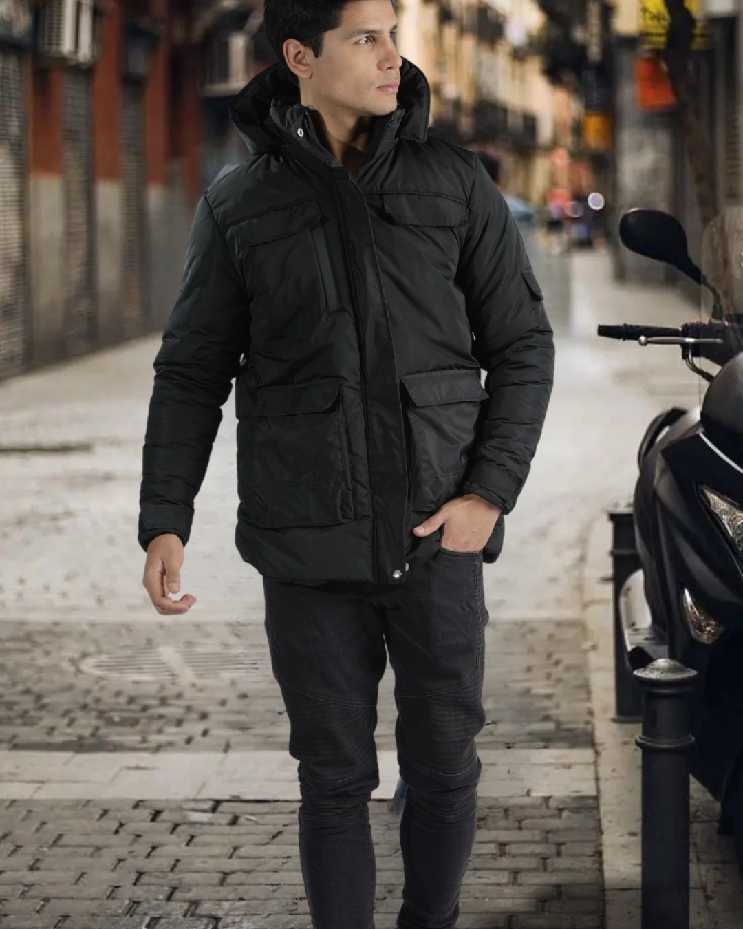 PARKA DE HOMBRE TERMICA 5 BOLSILLOS