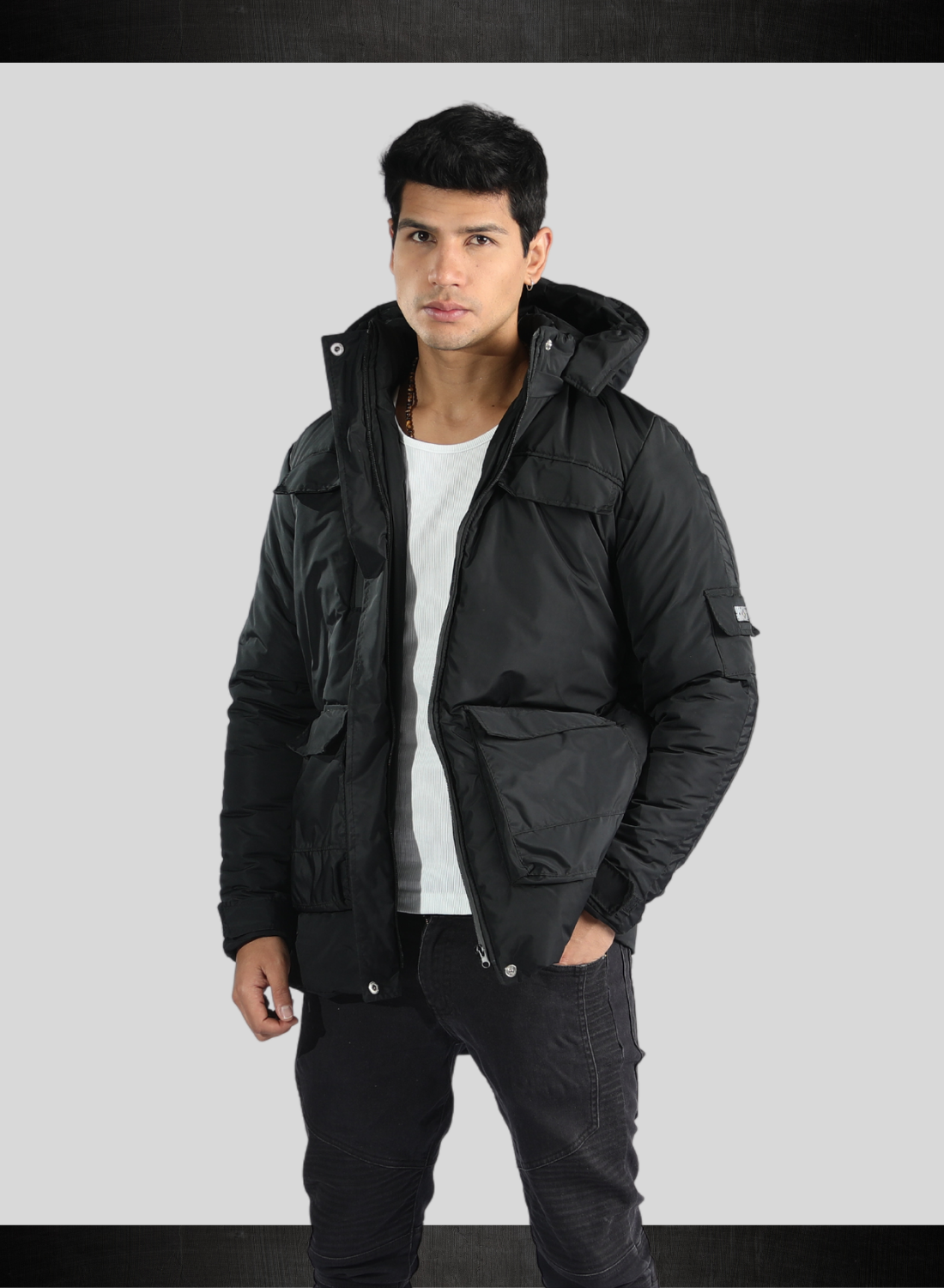 PARKA DE HOMBRE TERMICA 5 BOLSILLOS