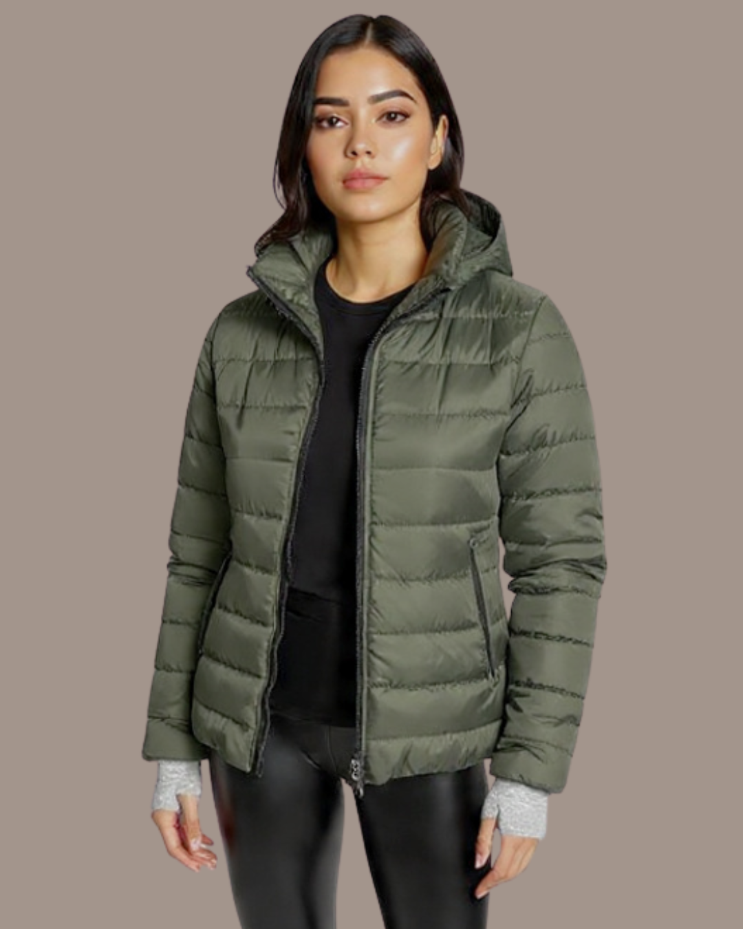 CHAQUETA CON GUANTES AJUSTABLES