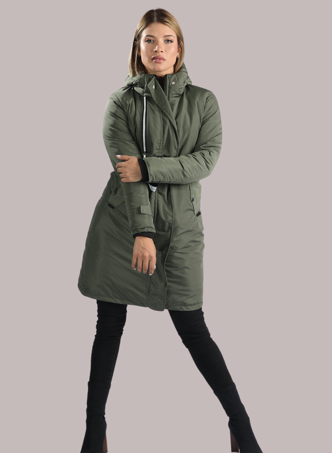 Parka Larga Reversible – Sofisticación y Confort