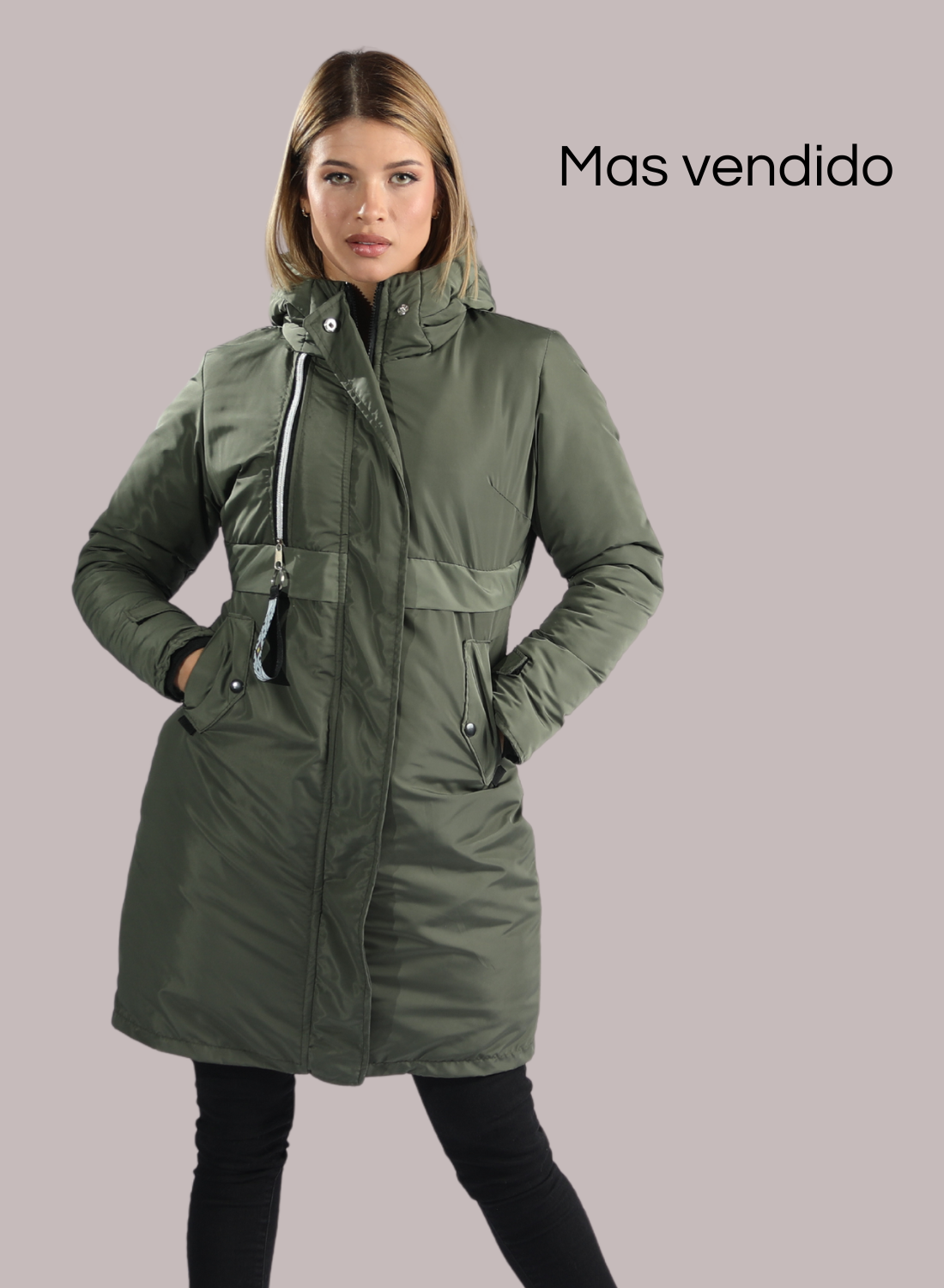 Parka Larga Reversible – Sofisticación y Confort
