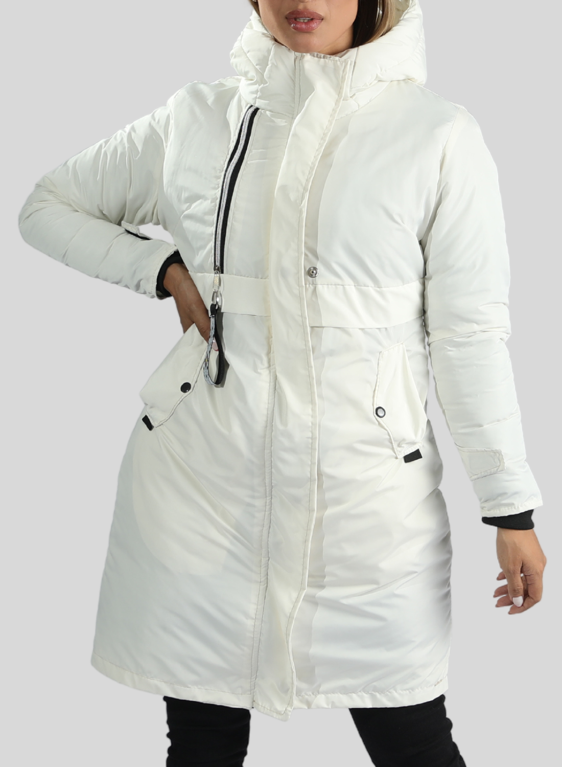 Parka Larga Reversible – Sofisticación y Confort