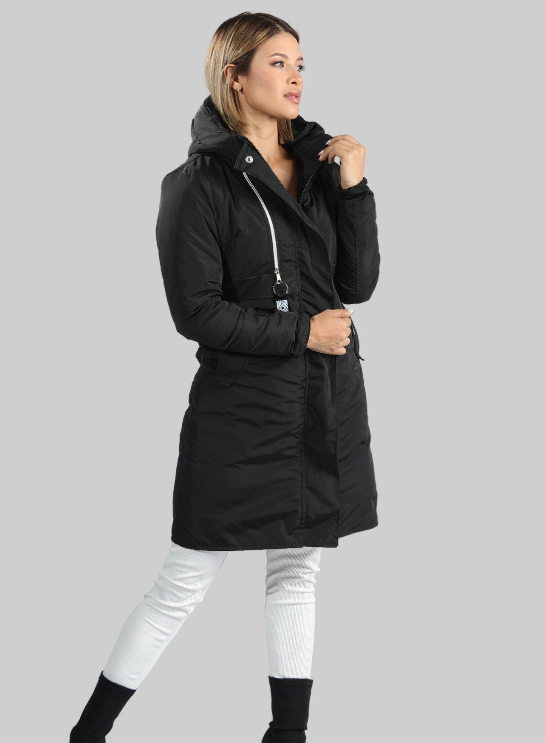 Parka Larga Reversible – Sofisticación y Confort