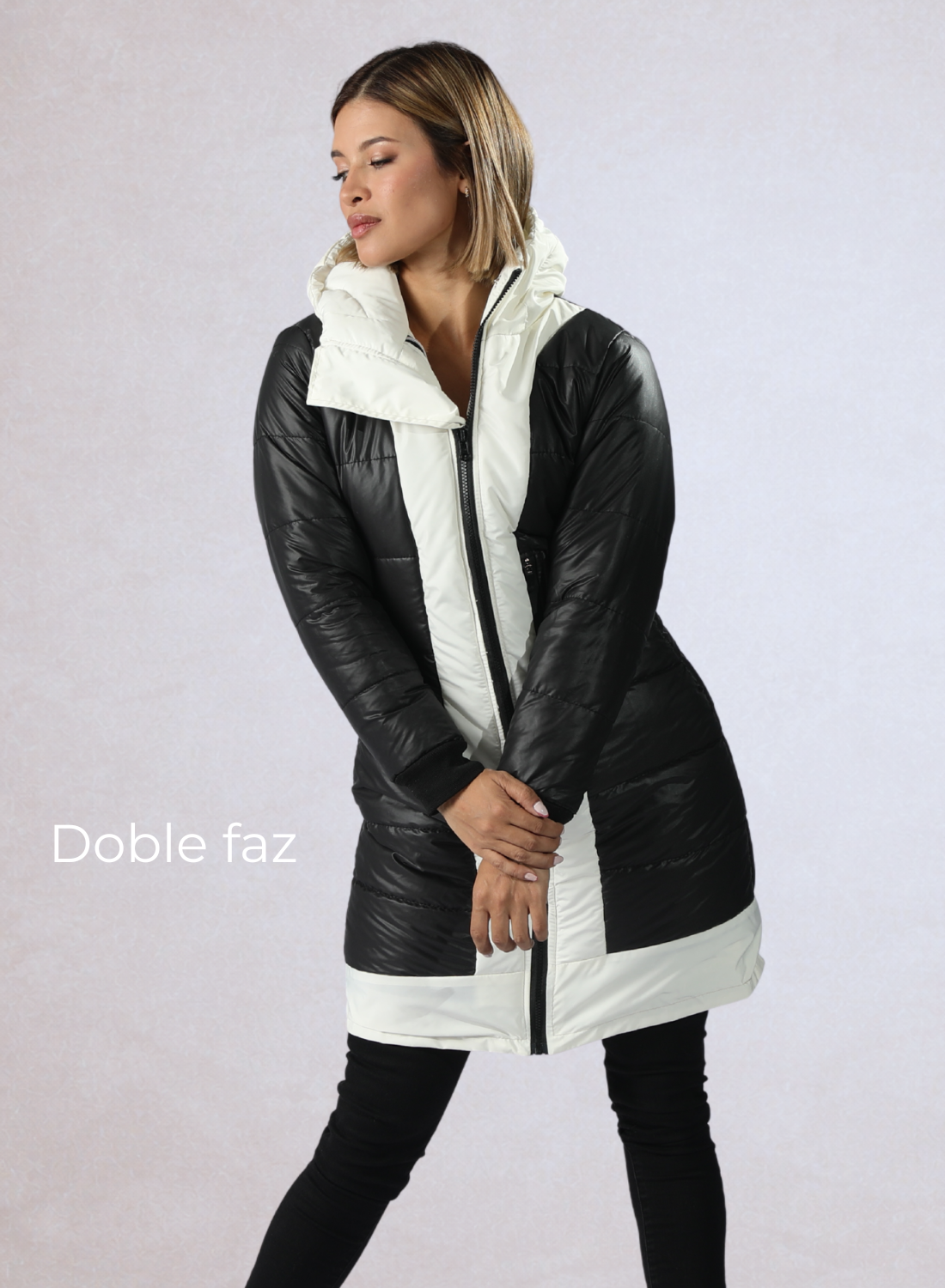 Parka Larga Reversible