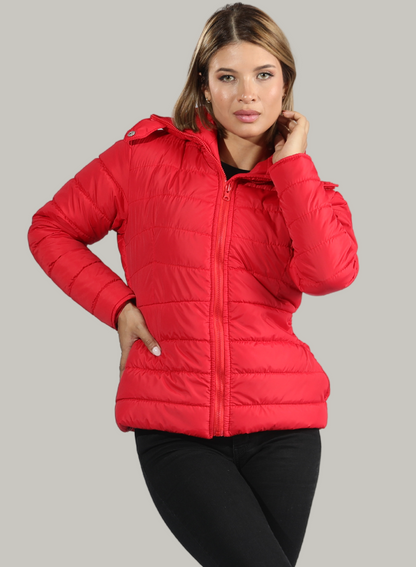 CHAQUETA CUELLO ALTO Y BOLSILLOS INVISIBLES CON CREMALLERA