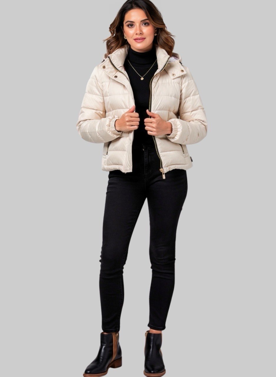 Chaqueta corta Marfil Royal
