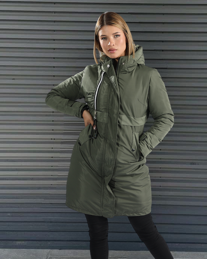 Parka Larga Reversible – Sofisticación y Confort