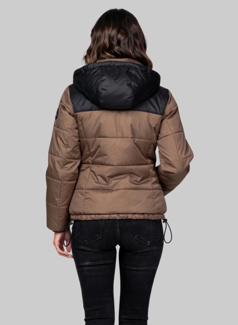 Chaqueta Puffer Corta Bicolor