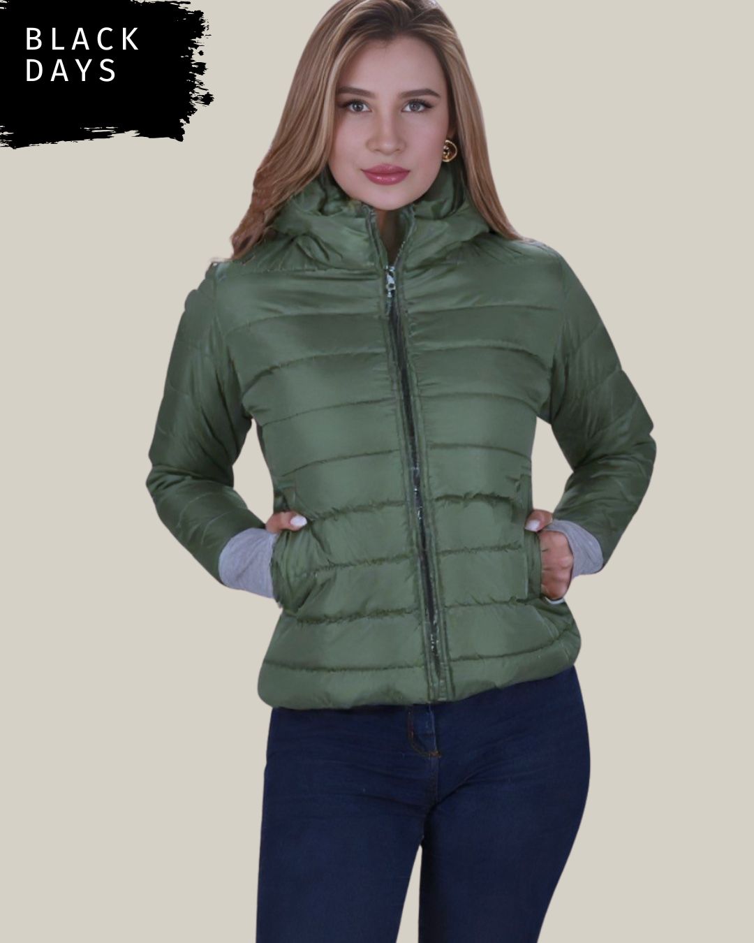 Chaqueta de guantes ajustables