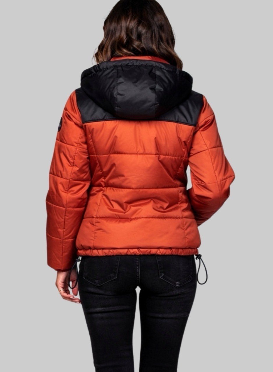 Chaqueta Puffer Corta Bicolor