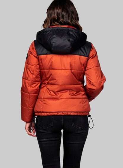 Chaqueta Puffer Corta Bicolor