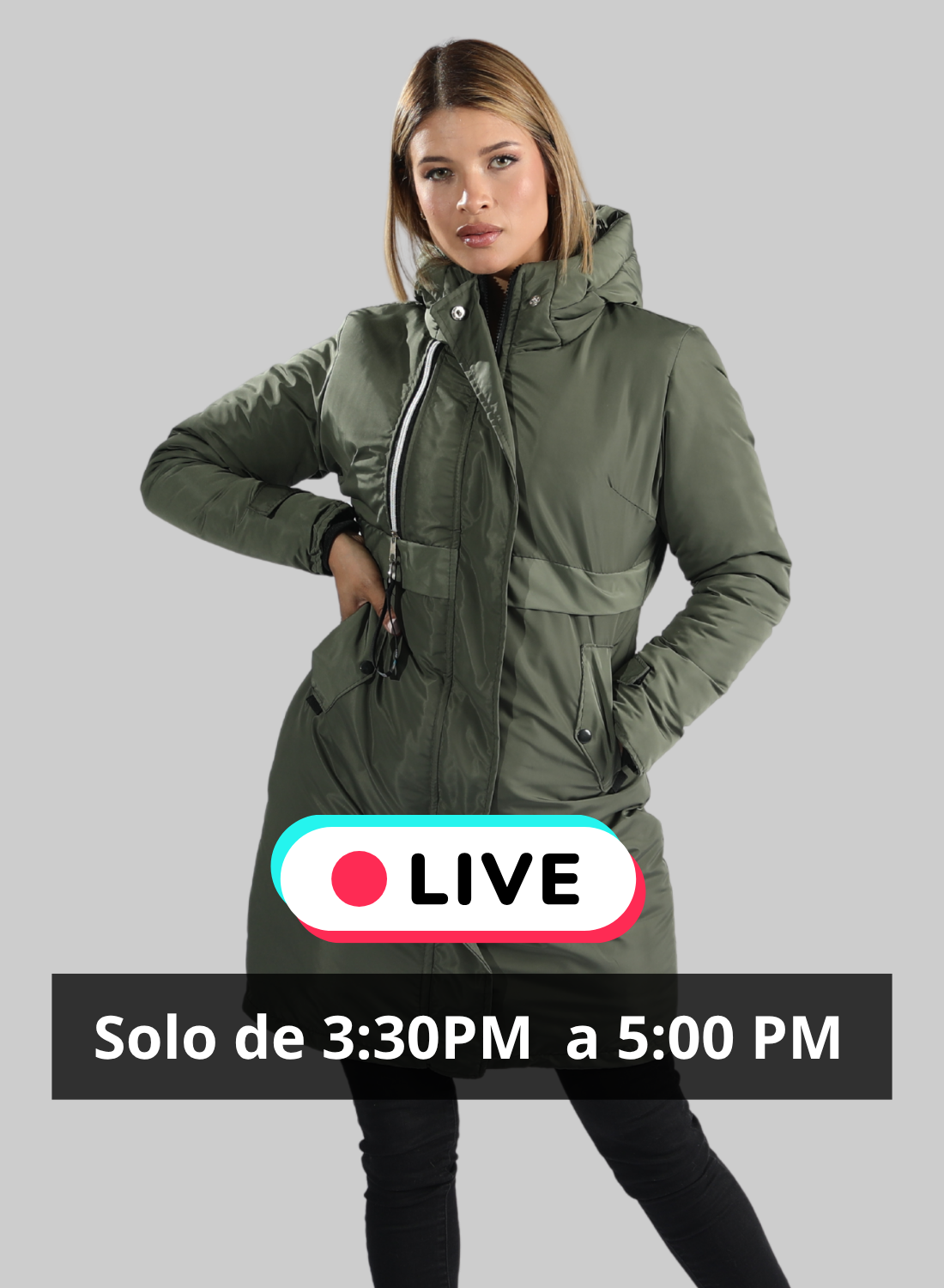 Parka Larga Reversible