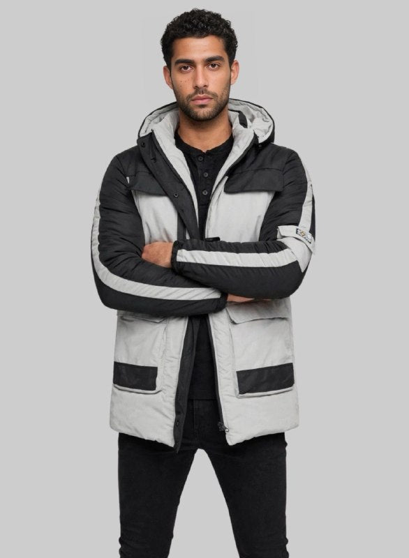 Gaban parka acolchado bicolor para hombre INOLVIDABLE