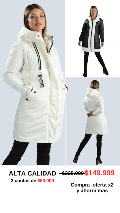 Parka Larga Reversible – Sofisticación y Confort