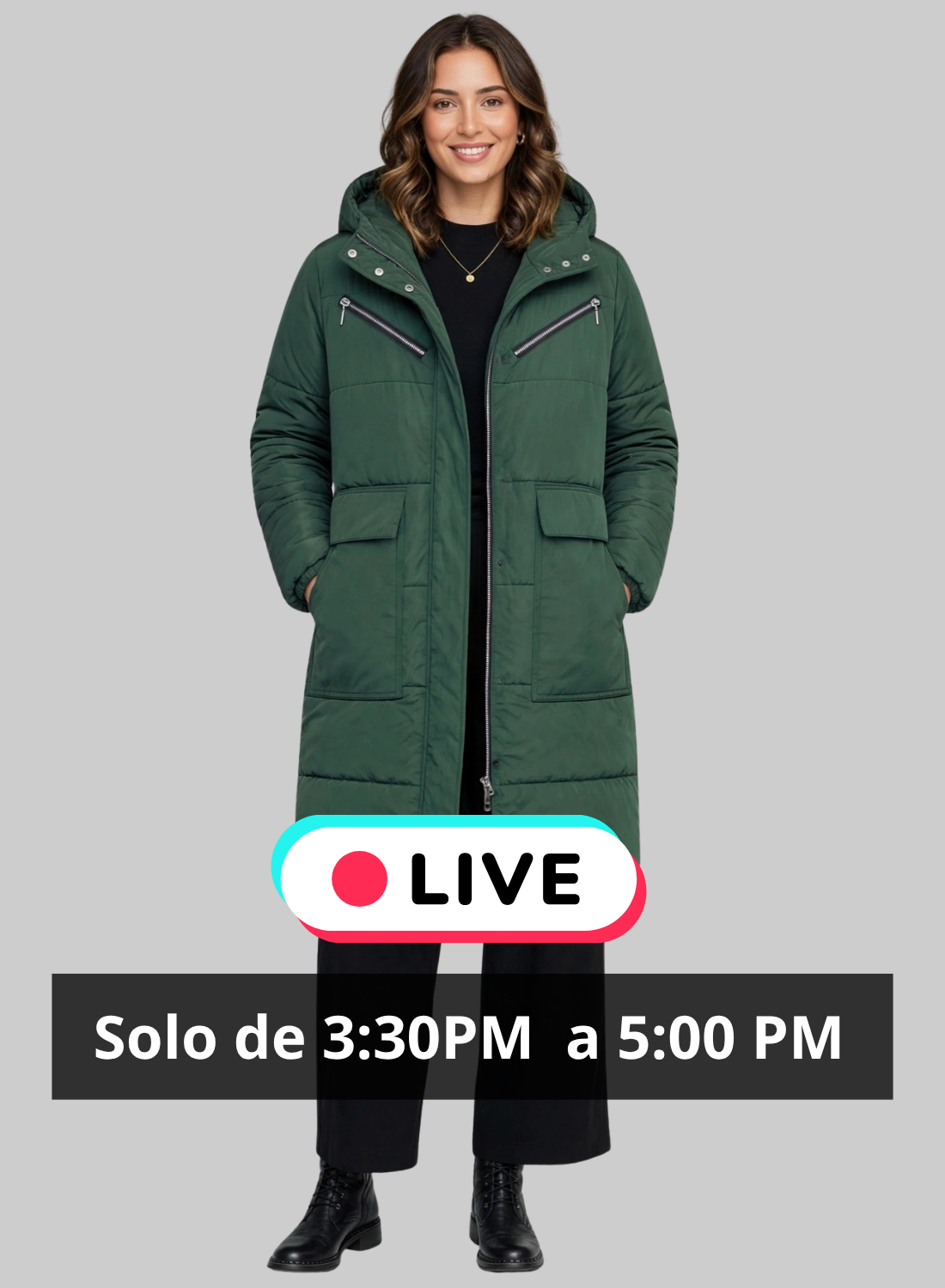 Gabán largo semi oversize Titán