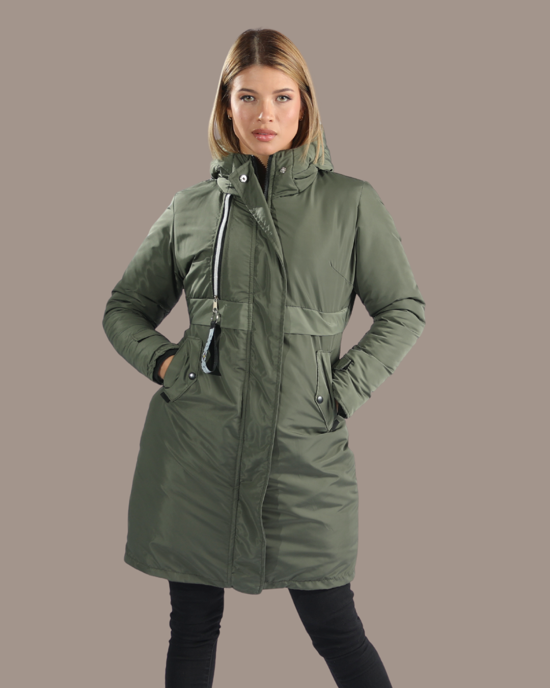 Parka Larga Reversible – Sofisticación y Confort
