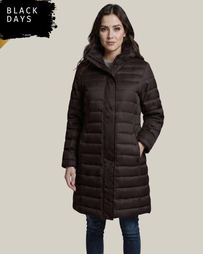 Abrigo Puffer Largo Mujer