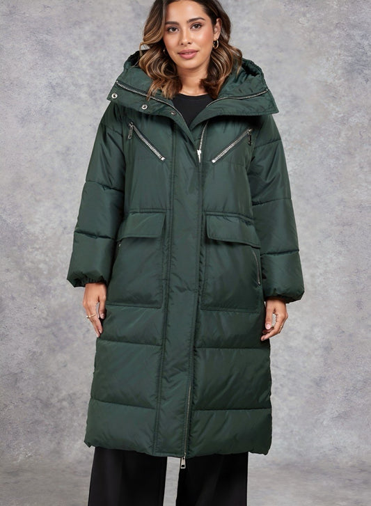 Gabán largo semi oversize Titán