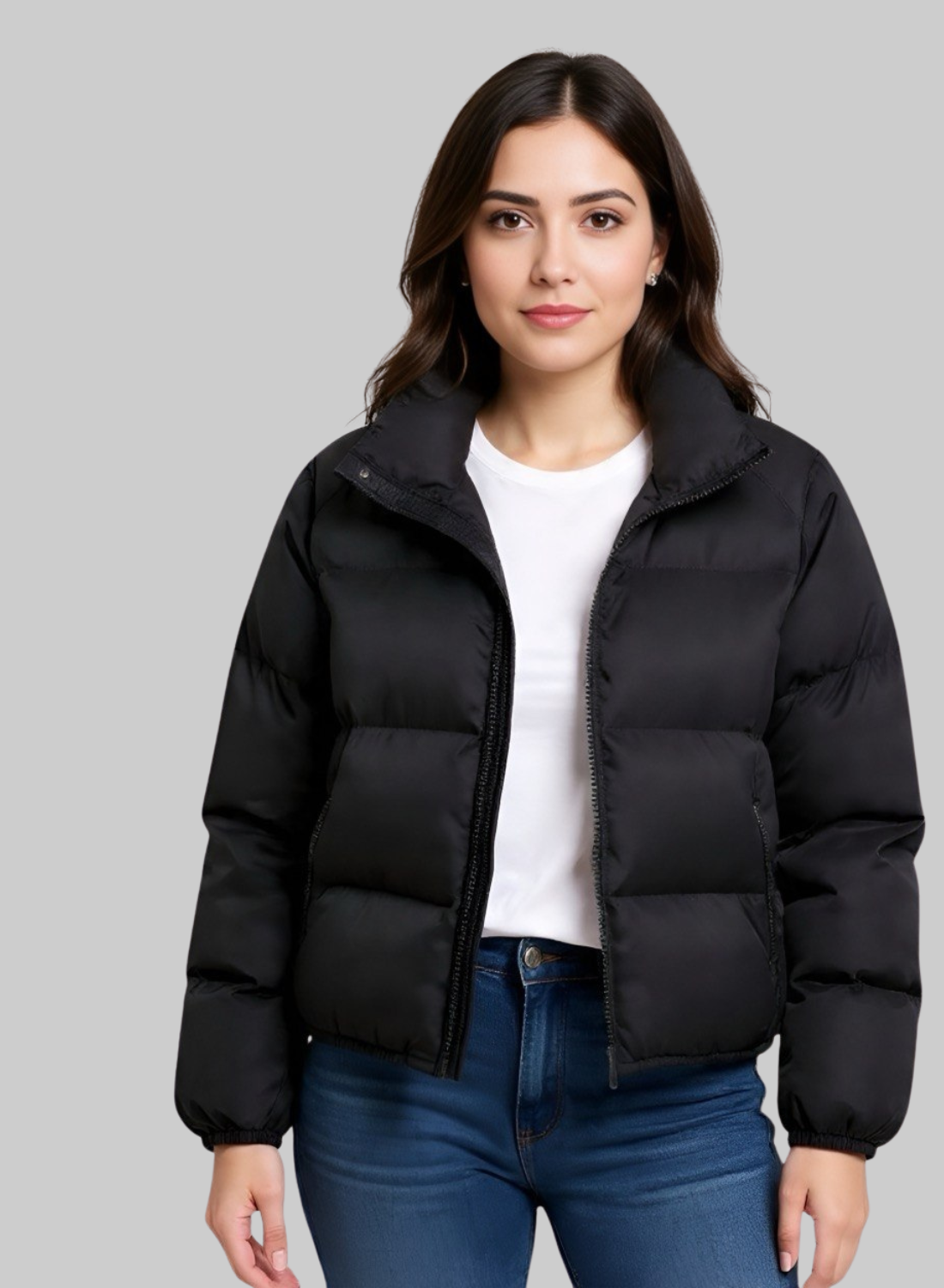 CHAQUETA CORTA SEMI OVERSIZE