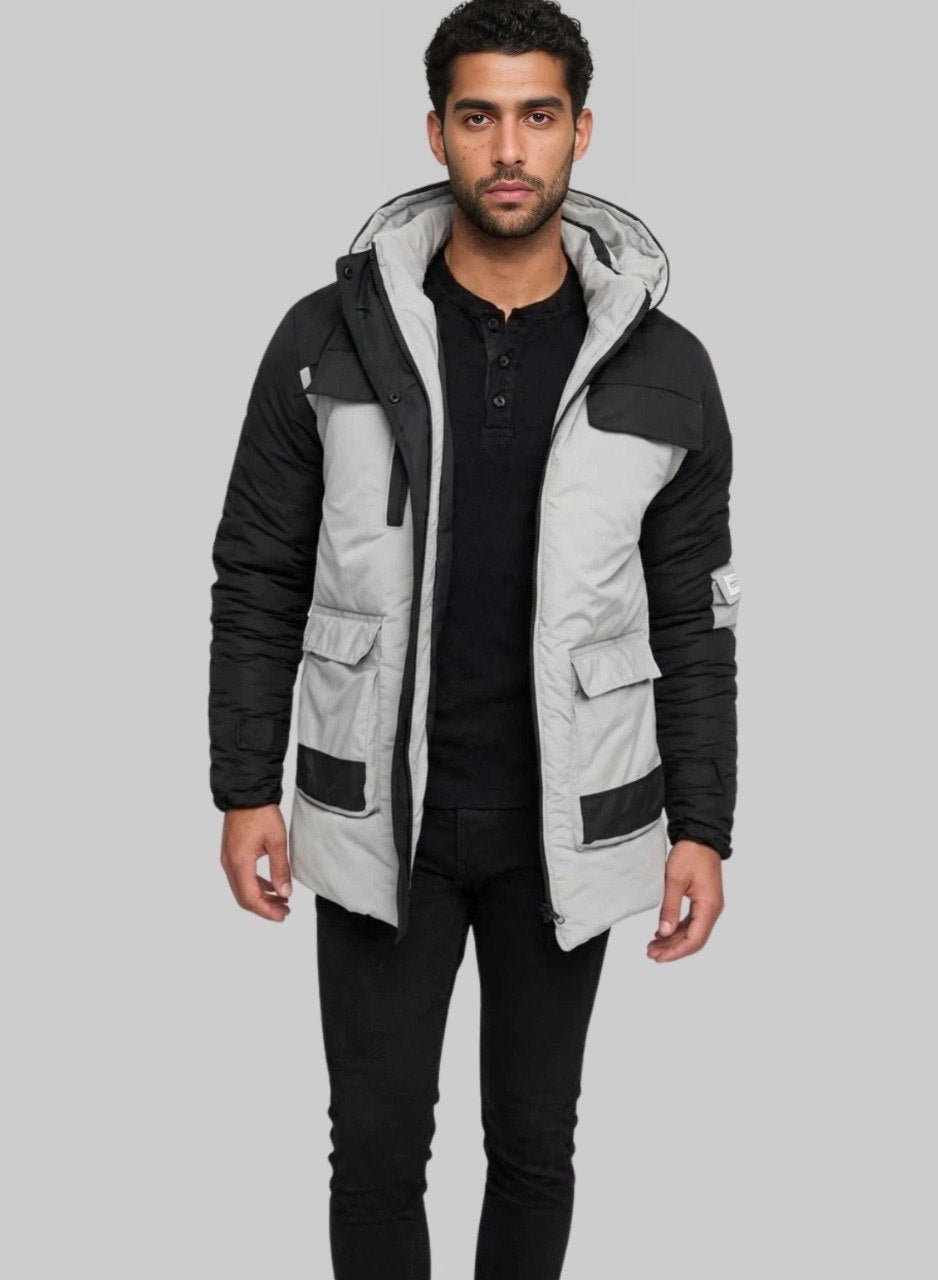 Gaban parka acolchado bicolor para hombre INOLVIDABLE