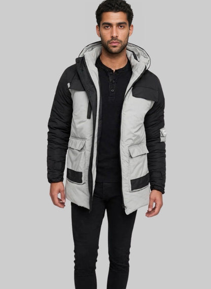 Gaban parka acolchado bicolor para hombre INOLVIDABLE