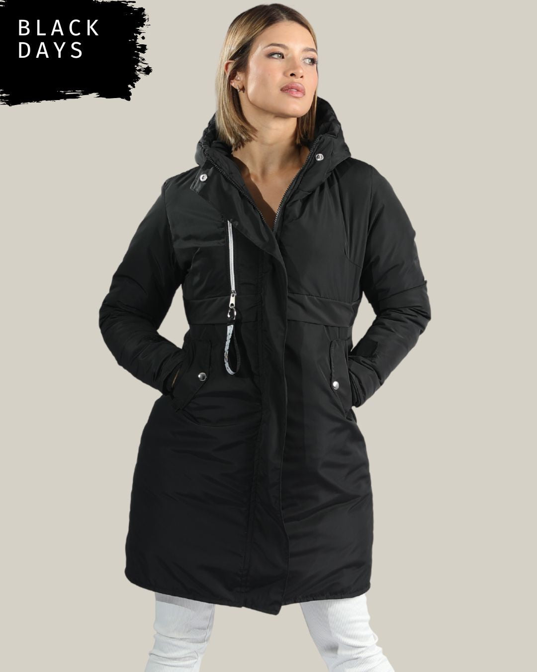 Parka Larga Reversible