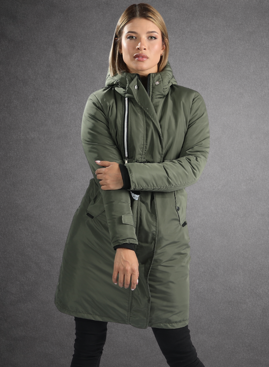 Parka Larga Reversible