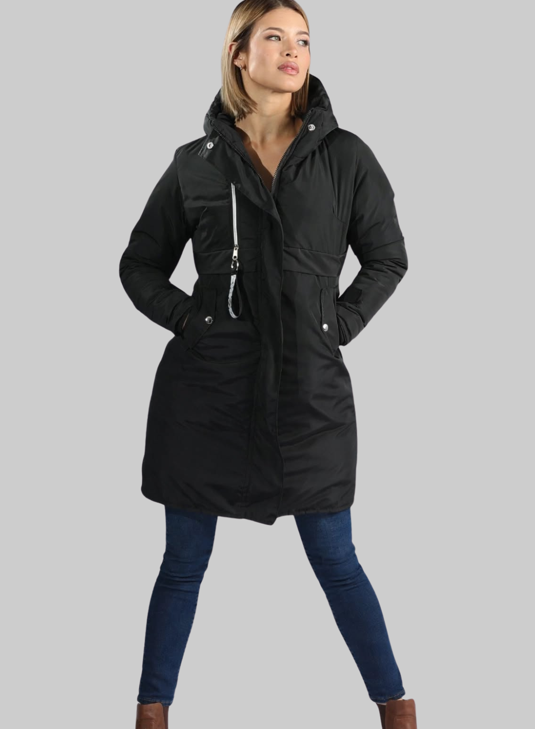 Parka Larga Reversible
