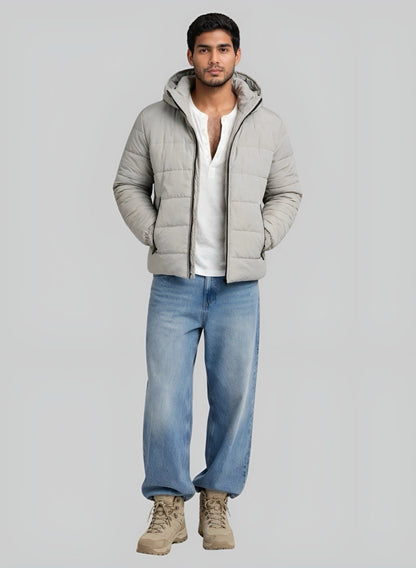 Chaqueta acolchada gris claro para hombre EMPORIA INOLVIDABLE