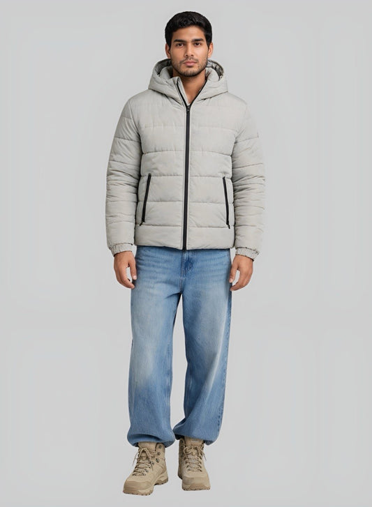 Chaqueta acolchada gris claro para hombre EMPORIA INOLVIDABLE