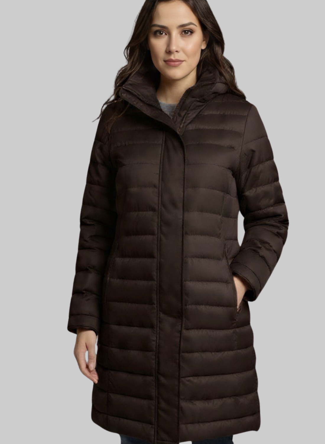 Abrigo Puffer Largo Mujer