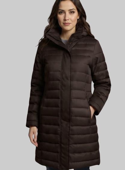Abrigo Puffer Largo Mujer
