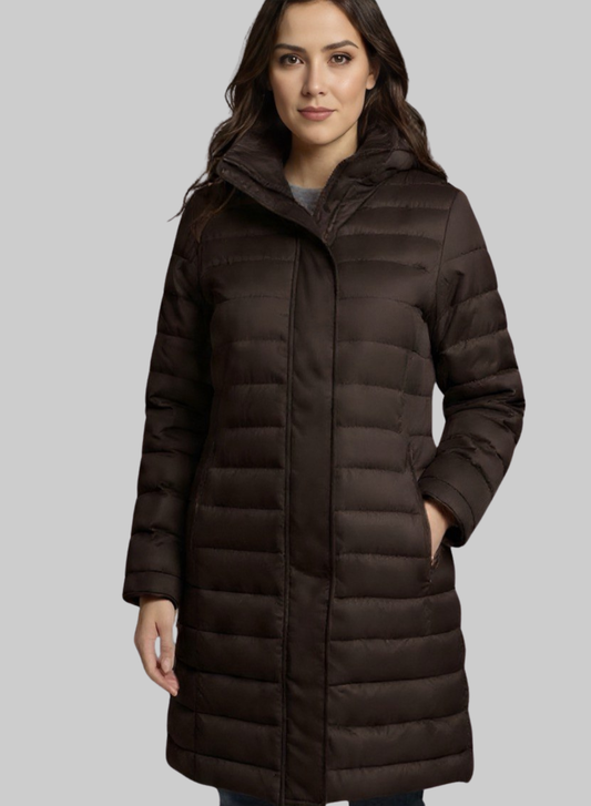 Abrigo Puffer Largo Mujer