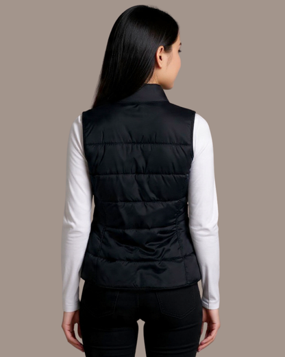 CHALECO CORTO CON BOLSILLOS