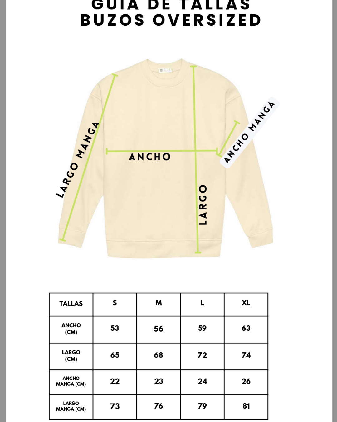 Sweater Oversize Premium 320g