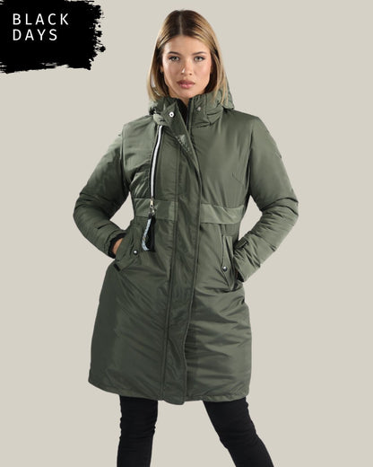 Parka Larga Reversible
