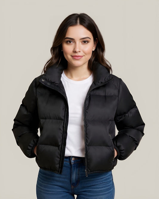 CHAQUETA CORTA SEMI OVERSIZE