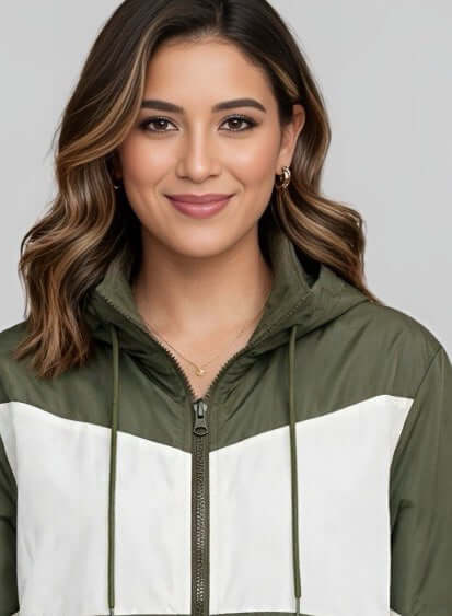 Chaqueta deportiva bicolor para mujer vertigo INOLVIDABLE