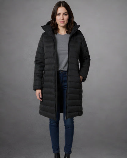 Abrigo Puffer Largo Mujer