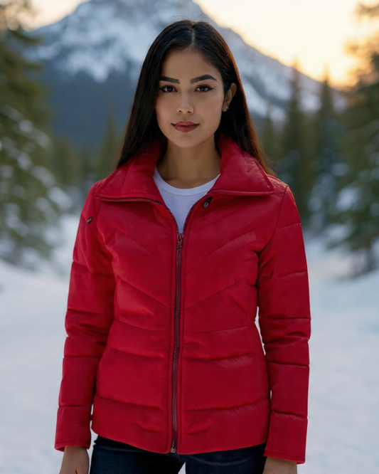 CHAQUETA CUELLO ALTO Y BOLSILLOS INVISIBLES CON CREMALLERA