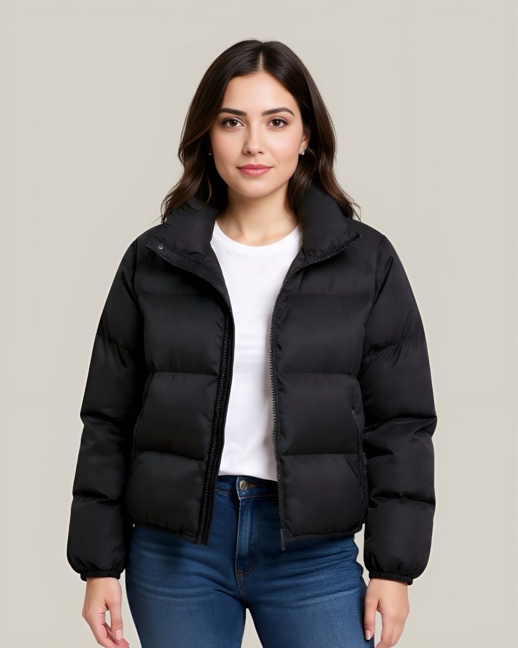 CHAQUETA CORTA SEMI OVERSIZE
