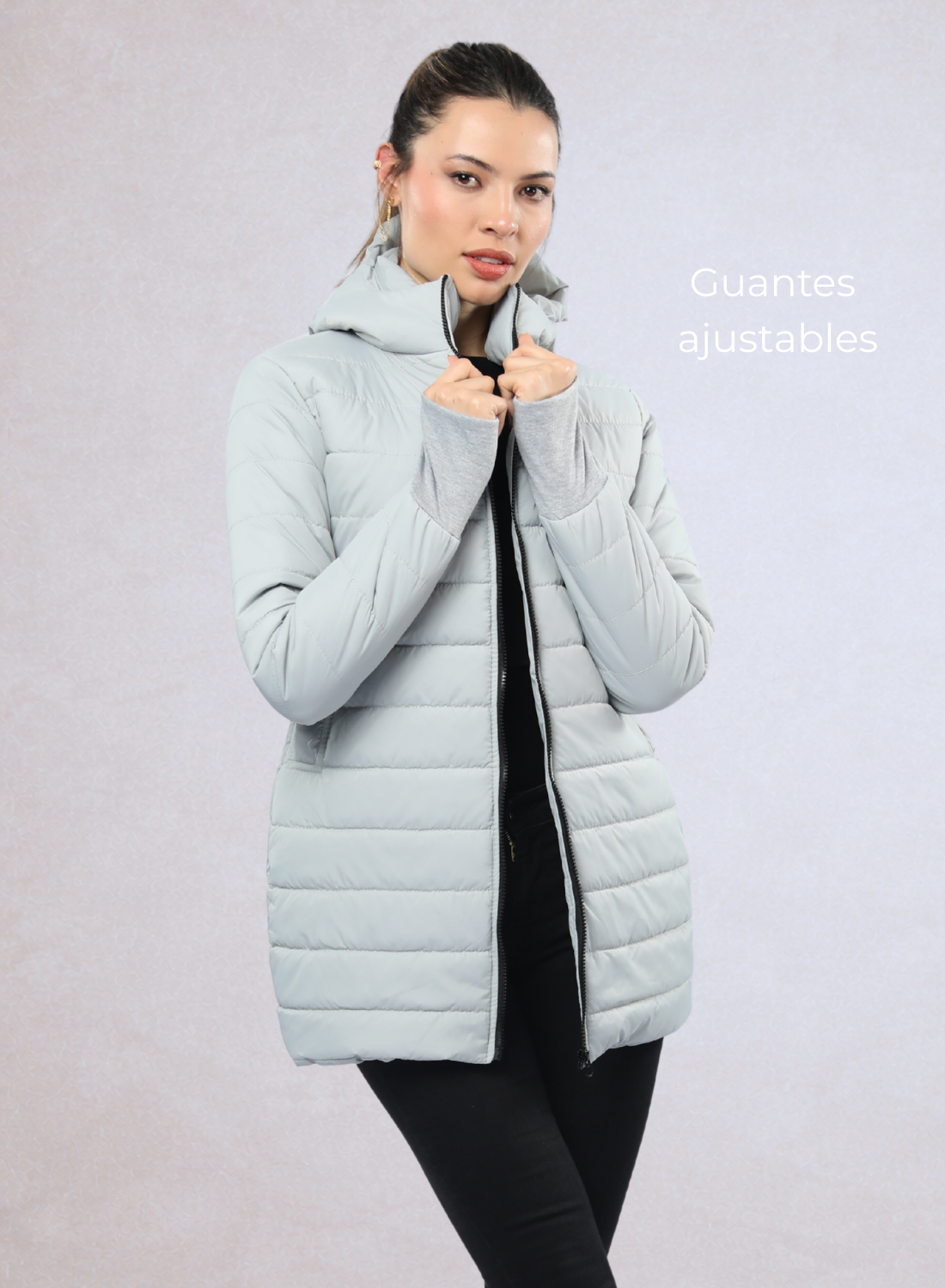 Gabán con guantes Ocultos