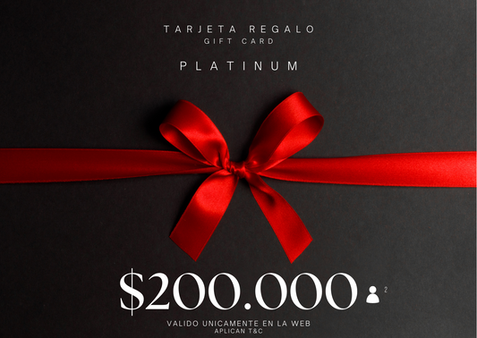 Tarjeta regalo - Gift card | P L A T I N U M