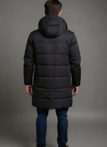 Gabán Puffer Largo Hombre