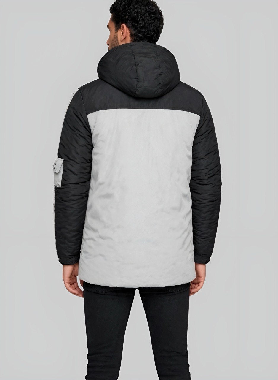Gaban parka acolchado bicolor para hombre INOLVIDABLE